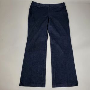 Ann Taylor Loft Original Blue Trouser Pants Sz 10